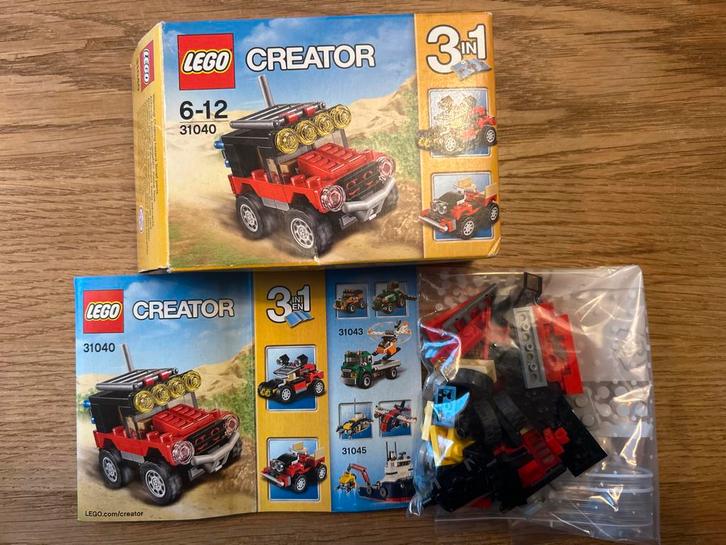 Lego Creator 31040 Woestijnracers Compleet, Kinderen en Baby's, Speelgoed | Duplo en Lego, Zo goed als nieuw, Lego, Complete set