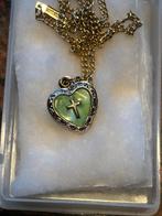Goudkleurig hartje met kruisje ketting, Nieuw, Ophalen of Verzenden, Goud, Overige materialen