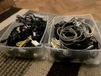 2 dozen vol met mix elektrische kabels, Kabel of Snoer, Ophalen of Verzenden, Zo goed als nieuw