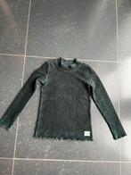 Meisjes slim fit top / longsleeve groen van Looxs mt 122/128, Kinderen en Baby's, Kinderkleding | Maat 122, Gebruikt, Meisje, Ophalen of Verzenden