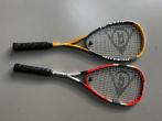 2 Dunlop Squash rackets, Sport en Fitness, Squash, Ophalen, Gebruikt, Met hoes