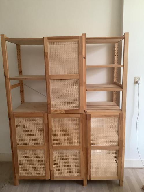 For Pick-up until Sat. 12:00 - Ivar kast met ratan, Huis en Inrichting, Kasten | Stellingkasten, Zo goed als nieuw, Ophalen
