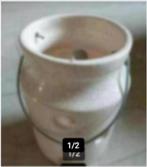 Windlicht keramiek 20x15cm, Huis en Inrichting, Overige materialen, Beige, Ophalen of Verzenden, Zo goed als nieuw