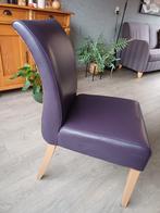 4 eetkamerstoelen, izgs, Ophalen, Minder dan 75 cm, Leer, Zo goed als nieuw