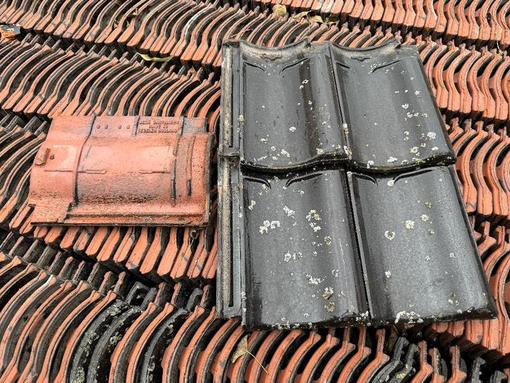 Dakpan vh glazuur 650 stuks met gevelpan en nokpannen., Tuin en Terras, Tegels en Klinkers, Gebruikt, Overige typen, Overige materialen