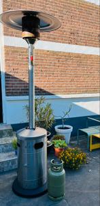 Gas heater terras verwarmer inclusief gasfles, Tuin en Terras, Terrasverwarmers, Vloer, Zo goed als nieuw, Ophalen