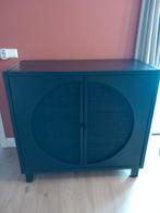 Zwarte kast, Ophalen, Met plank(en), Gebruikt, 100 tot 150 cm