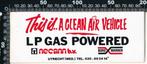 Sticker: Necam - LP Gas Powered - Utrecht, Verzamelen, Stickers, Auto of Motor, Ophalen of Verzenden