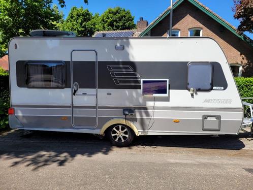 Caravan Eriba Sporting Jive 465, Caravans en Kamperen, Caravans, Particulier, tot en met 4, 1000 - 1250 kg, Rondzit, Eriba, Frans bed