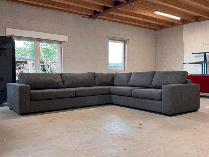 Grote lounge bank met losse kussens gereinigd, Huis en Inrichting, Banken | Bankstellen, Zo goed als nieuw, Rechte bank, Vierpersoons of meer