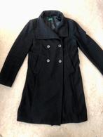 Zwarte wollen Benetton jas, Kleding | Dames, Jassen | Winter, Ophalen of Verzenden, Zo goed als nieuw, Zwart