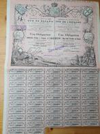 Oude obligatie Spanje 1889, Postzegels en Munten, Aandelen en Waardepapieren, Ophalen of Verzenden, Voor 1920, Obligatie of Lening