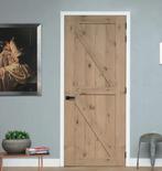 Draaideur Schuifdeur Eiken binnendeur Dos Links, Niet ingevuld, 80 tot 100 cm, Binnendeur, Niet ingevuld