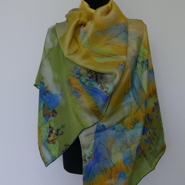 100% zijden sjaal, Kleding | Dames, Mutsen, Sjaals en Handschoenen, Nieuw, Sjaal, Ophalen of Verzenden