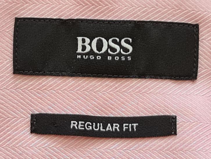 Hugo Boss overhemd met Roze kleur maat  40, Kleding | Heren, Overhemden, Nieuw, Halswijdte 39/40 (M), Roze, Verzenden