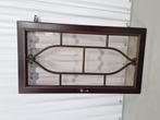 Mooie vintage glas raam kast, Gevelraam of Ruit, Gebruikt, Minder dan 80 cm, Minder dan 80 cm