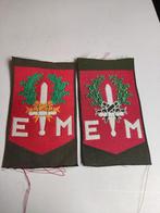 Verschillende mouwemblemen 1Div7 Dec, Oranje en zwart., Ophalen of Verzenden, Landmacht, Nederland