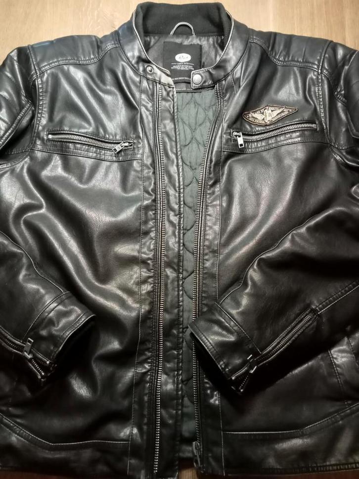 Leren Jas Heren Maat L Petrol beetje Motorjas idee Zie Fotos, Kleding | Heren, Jassen | Winter, Gedragen, Maat 52/54 (L), Zwart