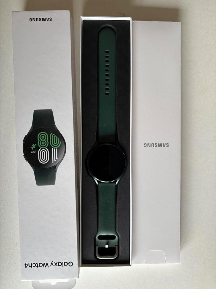 Samsung Galaxy Watch 4 – Groen, Sieraden, Tassen en Uiterlijk, Smartwatches, Zo goed als nieuw, Android, Groen, Conditie, Ophalen of Verzenden