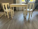 Kindertafel + 2 stoeltjes wit Ikea Kritter Als NIEUW, Kinderen en Baby's, Kinderkamer | Tafels en Stoelen, Ophalen of Verzenden