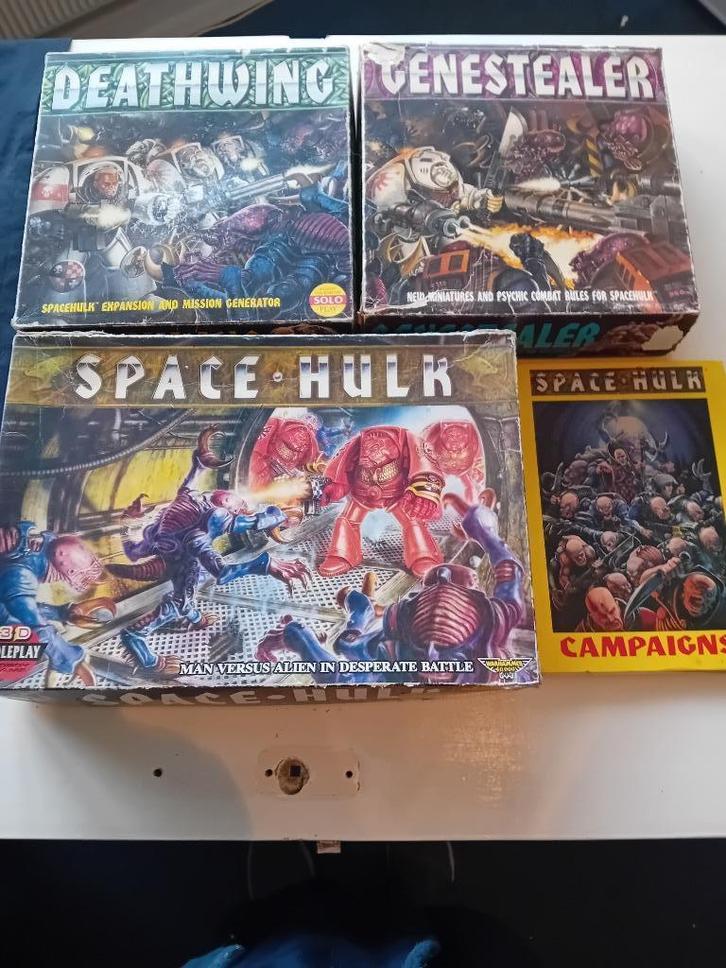 Warhammer 40K 1st editie Spacehulk + deathwing + genestealer, Spelcomputers en Games, Games | Overige, Gebruikt, Avontuur en Actie