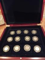 Zilveren 1/2 Gulden Munten Wilhelmina (1898-1930) in Kist, ½ gulden, Setje, Zilver, Ophalen of Verzenden