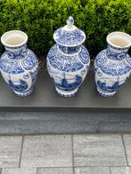Set vazen Defts Bleau, Antiek en Kunst, Ophalen