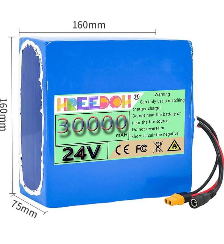 24V lithium accu 30AH (2 stuks) nieuw, Fietsen en Brommers, Fietsaccessoires | Fietsaccu's, Zo goed als nieuw, Ophalen of Verzenden