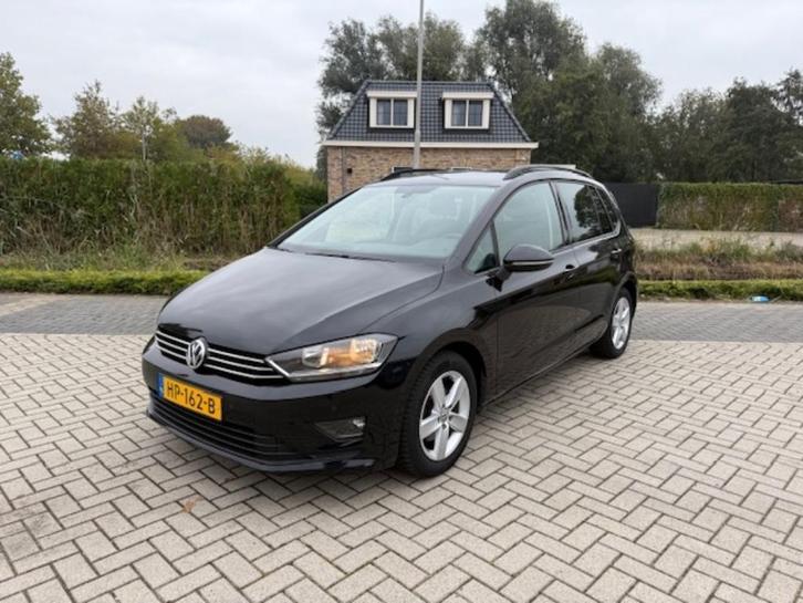 Volkswagen Golf Sportsvan 1.6 TDI 81KW 7-DSG 2015 Zwart, Auto's, Volkswagen, Bedrijf, Golf Sportsvan, ABS, Adaptieve lichten, Airbags