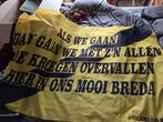 Banner vlag Breda van nac (?) Als we gaan dan, Verzamelen, Sportartikelen en Voetbal, Ophalen of Verzenden, NAC Breda, Poster, Plaatje of Sticker