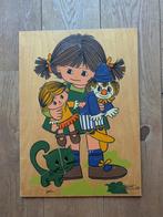 Vintage houten puzzel Rolf Jaklien, Kinderen en Baby's, Speelgoed | Kinderpuzzels, Ophalen, 10 tot 50 stukjes, Gebruikt, Van hout