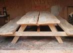 GROTE picknicktafel 350 x 240 beukenhout, Ophalen, Zo goed als nieuw, Rechthoekig