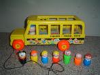 Vintage schoolbus met popjes., Ophalen of Verzenden, Zo goed als nieuw, Auto of Voertuig