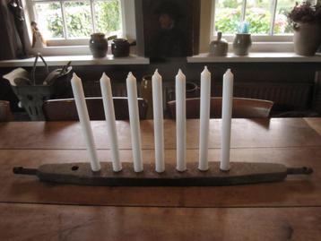 store industriele Franse ijzeren trekhaak / kaarsenstandaard beschikbaar voor biedingen