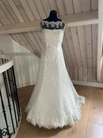 Bruidsjurk, Nicole Milano collection Colet,  ivoor, maat 36, Ophalen, Trouwjurk, Wit, Gedragen