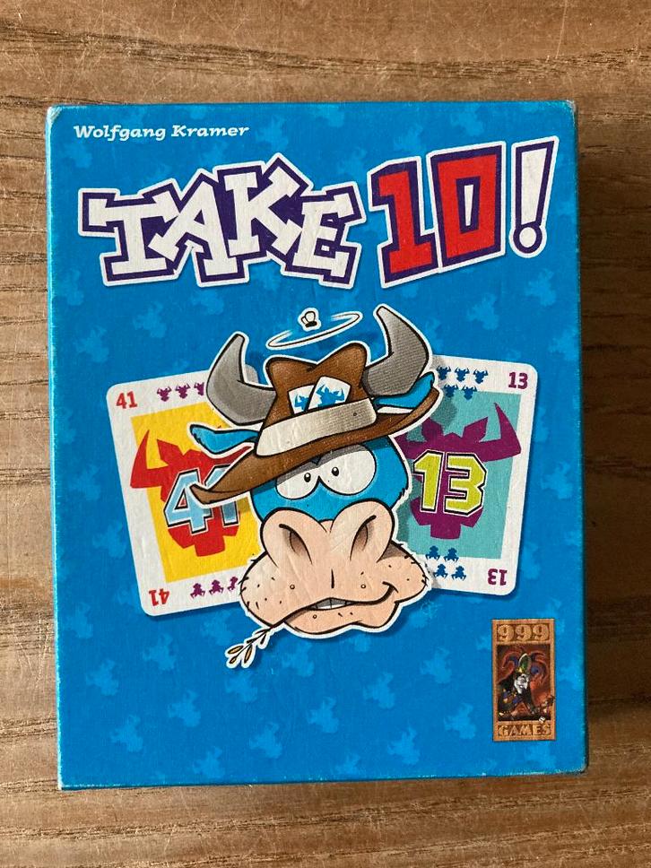 999 games - Take 10! (voor 2-7 spelers, 8+jaar) zgan, Hobby en Vrije tijd, Gezelschapsspellen | Kaartspellen, Zo goed als nieuw