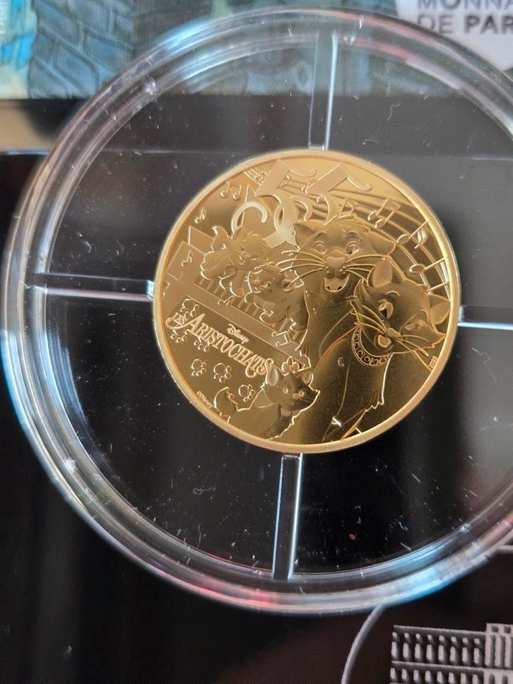 Zeldzame 1/4 oz Gouden Aristocats 2025 Proof nummer 1!  Kat, Postzegels en Munten, Edelmetalen en Baren, Goud, Ophalen of Verzenden