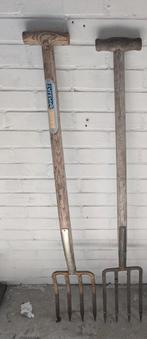 2 Rieken / Tuinvorken riek, Tuin en Terras, Hand-tuingereedschap, Ophalen, Gebruikt, Vork, Talen Tools
