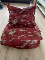 Zitzak Camouflage Print - Comfortabel!, Huis en Inrichting, Zitzakken, Ophalen of Verzenden, Zo goed als nieuw, Rood, Zitzak