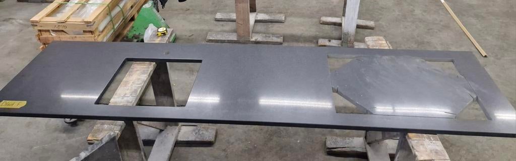 Nieuw granieten aanrechtblad, Huis en Inrichting, Keuken | Complete keukens, Ophalen, Nieuw, Zwart, Graniet of Steen