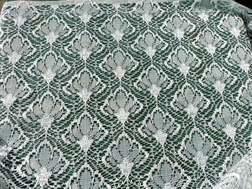 Transparant jacquard gordijn vitrage wit ornamenten 260x540, Huis en Inrichting, Stoffering | Gordijnen en Lamellen, Nieuw, 200 cm of meer