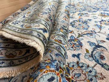 Handgeknoopt vloerkleed Perzisch Kashan ivoor 365 x 245 cm beschikbaar voor biedingen