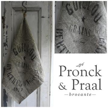 Stoere shabby linnen doek Grains 45 x 45 *Pronck & Praal* beschikbaar voor biedingen