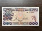 100 Francs Guinee 2015 Bankbiljet p-A47 #2, Ophalen of Verzenden, Guinee, Los biljet