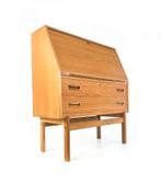 Vintage secretaire No. 68, Arne Wahl Iversen ‘60, Huis en Inrichting, Ophalen of Verzenden, Zo goed als nieuw, Vintage retro buisframe design rotan webbing papercord