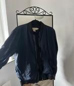 Donkerblauw bomberjack voor heren, Kleding | Heren, Ophalen of Verzenden, Zo goed als nieuw, H&M, Maat 48/50 (M)