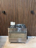 Luxe Rvs M-system Boretti Fornuis 90 cm (Gratis bezorgen), Witgoed en Apparatuur, Fornuizen, 5258sh, Ophalen of Verzenden, Zo goed als nieuw