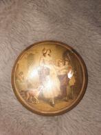 Antieke Bronzen Poederdoos met Tafereel, Ophalen of Verzenden