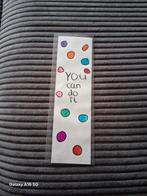 Handgemaakte bladwijzer - You can do it!, Ophalen of Verzenden, Nieuw, Handgemaakt