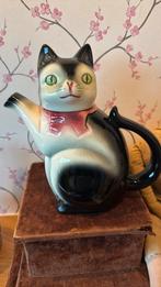 Antieke gemerkte katten theepot, Ophalen of Verzenden